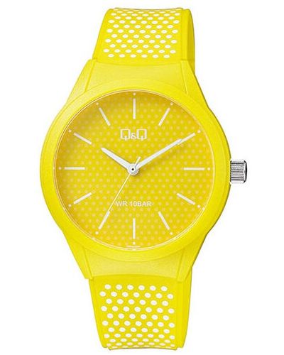 Zegarek Q&q, żółty
