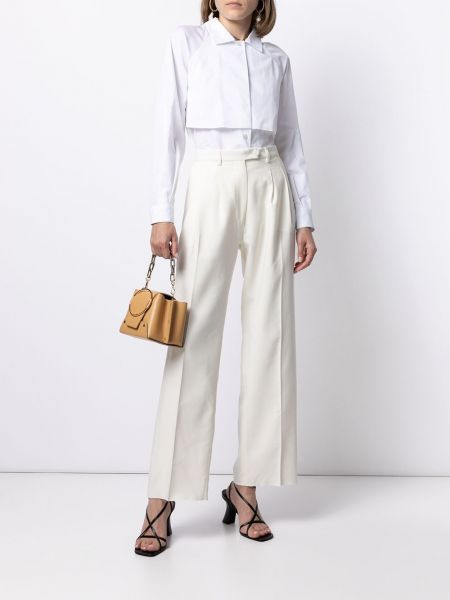 Pantalones de cintura alta Ports 1961 blanco