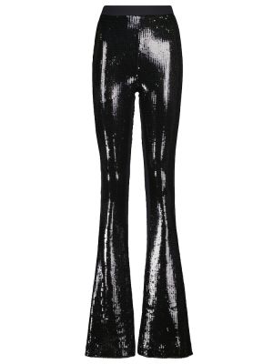 Παντελόνι με ίσιο πόδι με ψηλή μέση David Koma μαύρο