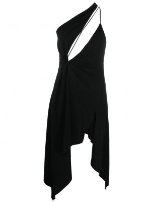 Robe de soirée asymétrique Coperni noir