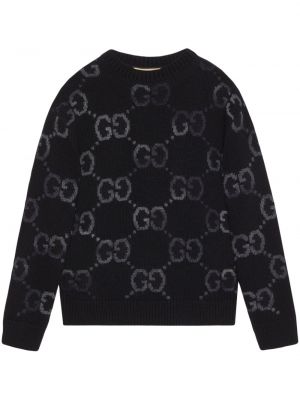 Жакардов кашмирен пуловер Gucci