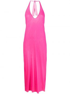 Платье с открытой спиной Fisico, розовое