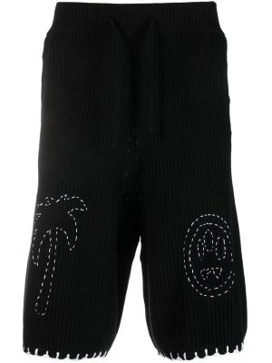 Shorts mit stickerei aus baumwoll Barrow schwarz