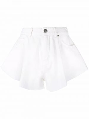 Bomull jeans-shorts Pinko hvit