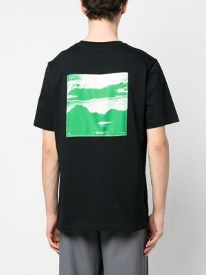 T-krekls ar apdruku Oamc melns