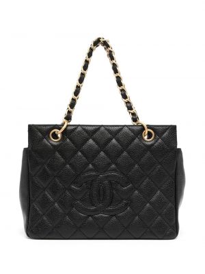 Bolso shopper acolchada con estampado de rombos Chanel Pre-owned