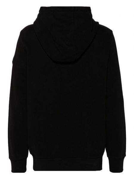 Bluza z kapturem bawełniana Moncler czarna