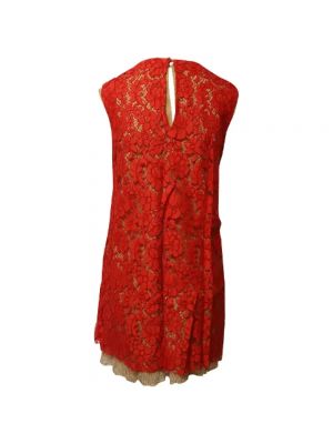 Vestido de algodón Miu Miu Pre-owned rojo