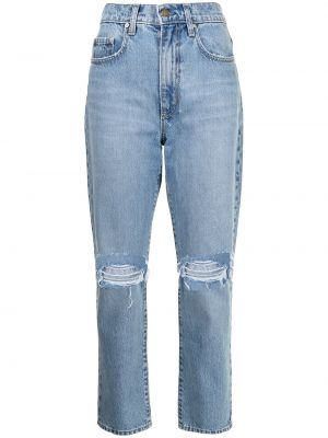 Høy midje straight jeans Nobody Denim blå