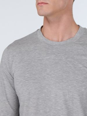 Camiseta de algodón Tom Ford gris