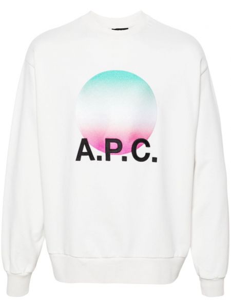 Broderet sweatshirt A.p.c. hvid