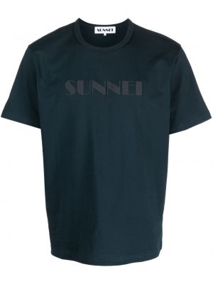Памучна тениска с принт Sunnei