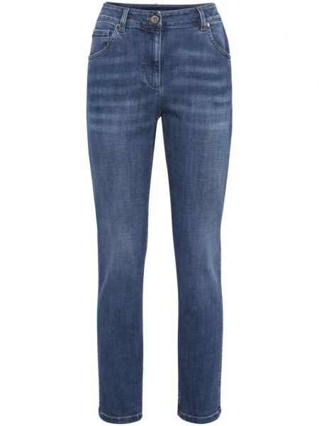 Skinny jeans Brunello Cucinelli blå