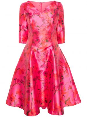 Svilena haljina s cvjetnim printom s printom Fely Campo