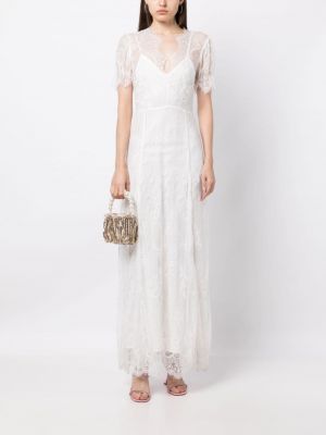 Dlouhé šaty Macgraw bílé