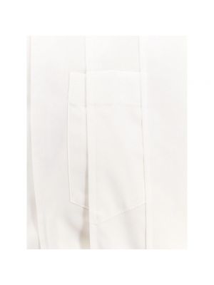 Blusa oversized plisada Sacai blanco