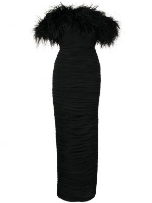 Βραδινό φόρεμα με φτερά Rachel Gilbert μαύρο