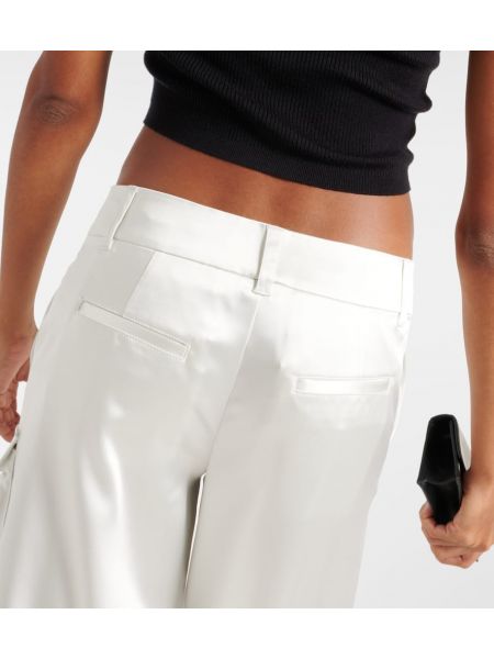 Pantalones cargo de raso Off-white blanco