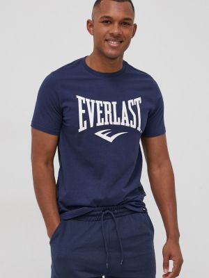 Памучна тениска с дълъг ръкав с принт Everlast