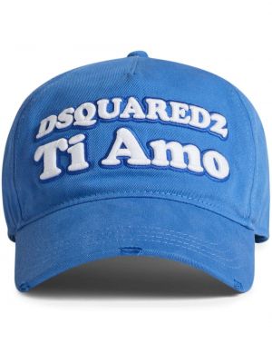 Čepice s výšivkou Dsquared2 modrý