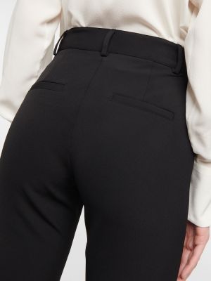 Rovné nohavice s vysokým pásom Veronica Beard čierna