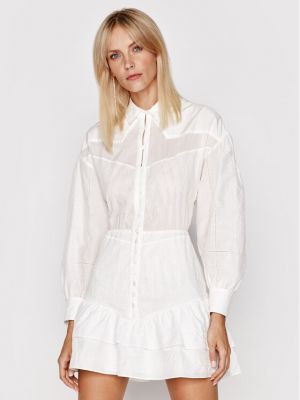 Φόρεμα σε στυλ πουκάμισο Iro λευκό