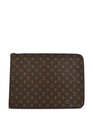 Sac pour ordinateur portable avec poches Louis Vuitton marron