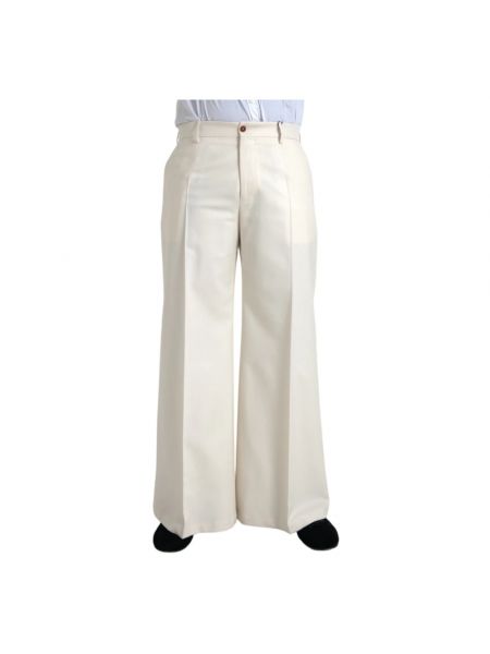 Spodnie wełniane Dolce And Gabbana białe