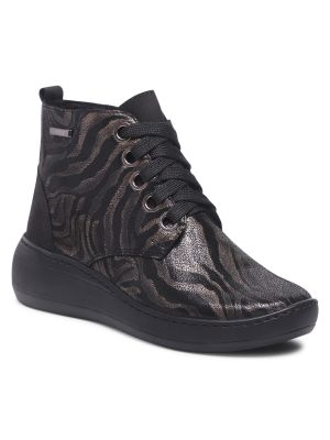 Členkové topánky Waldi čierna