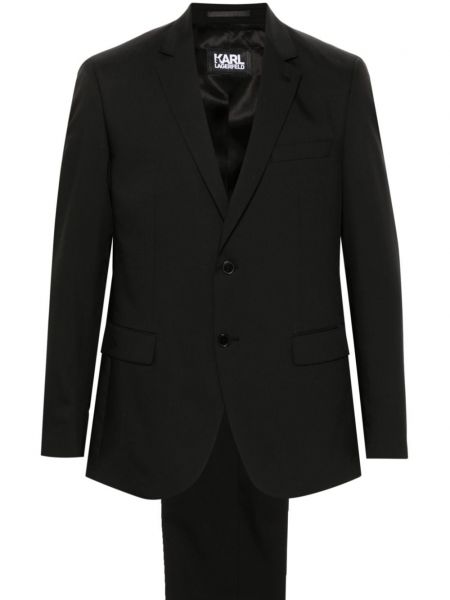 Ukrojena obleka Karl Lagerfeld črna
