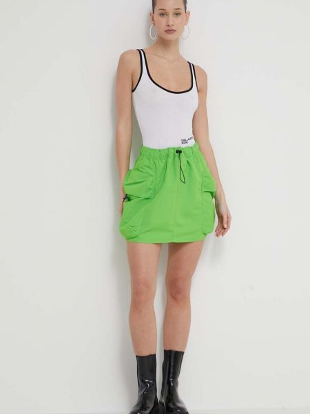 Džínová sukně Karl Lagerfeld Jeans zelené