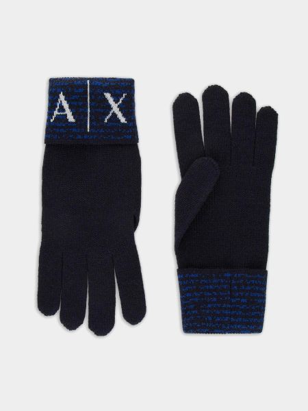 Сині рукавички Armani Exchange