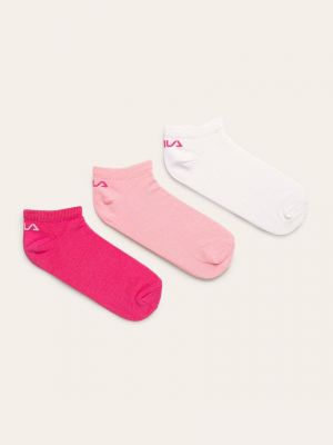 Чорапи за жартиери Fila розово