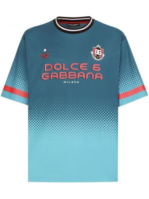 T-shirt con stampa Dolce & Gabbana blu