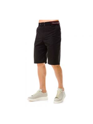 Pantalones cortos de algodón Alexander Mcqueen negro