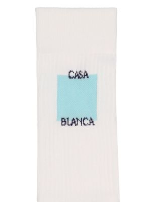 Calcetines de algodón Casablanca blanco