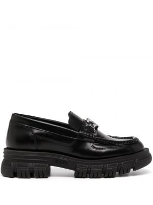 Kožené loafers Karl Lagerfeld černé