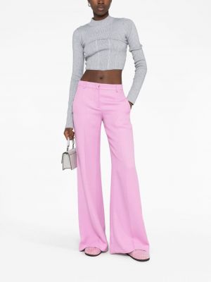Pantalon large plissé Etro rose