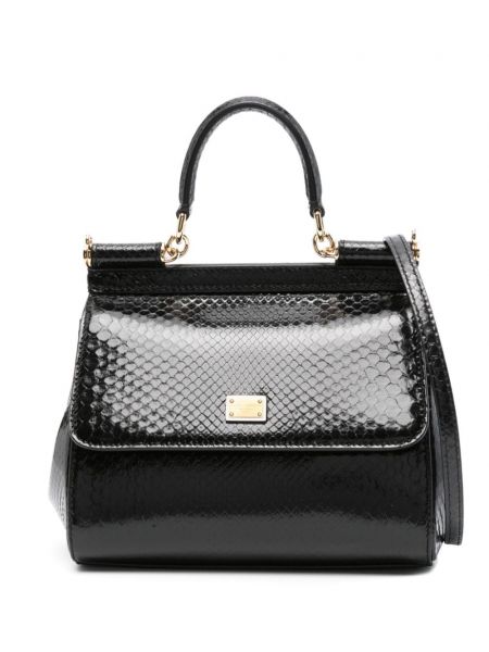 Τσάντα shopper Dolce & Gabbana μαύρο