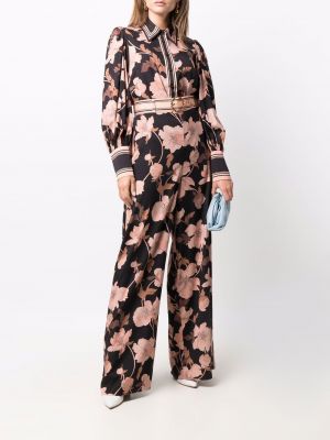 Pantalones de flores con estampado Zimmermann negro