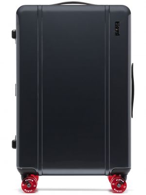 Kostkovaný kufr Floyd šedý