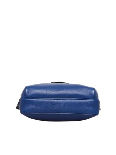 Bolso cruzado de cuero Louis Vuitton Vintage azul