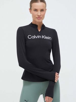 Блуза с дълъг ръкав Calvin Klein Performance черно
