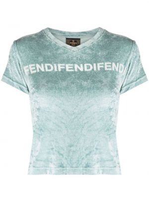 Koszulka z nadrukiem Fendi Pre-owned