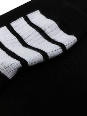 Pruhované ponožky Thom Browne černé