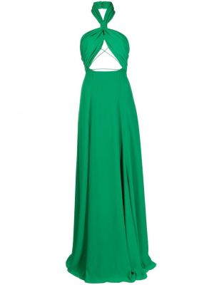Večerní šaty bez rukávů z polyesteru Ronny Kobo - zelená
