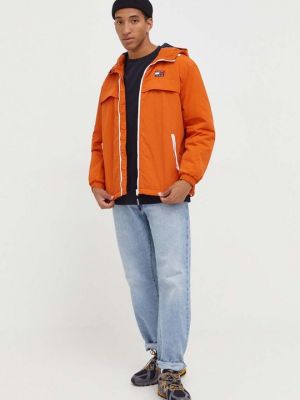 Джинсовая куртка Tommy Jeans оранжевая