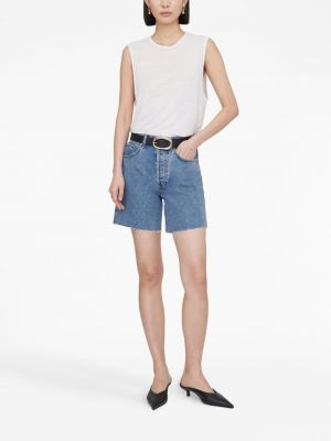 Shorts en jean Anine Bing bleu
