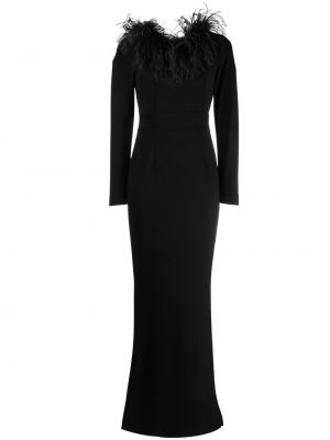 Вечерна рокля с пера Styland черно