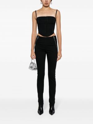 Kalhoty na zip skinny fit Balenciaga Pre-owned černé